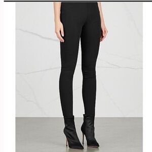 Helmut Lang Black Zip Ankle Pull-On Skinny Pants Large